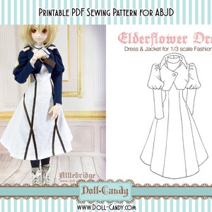 DCP14 - DD Elderflower Dress set pattern Digital Download