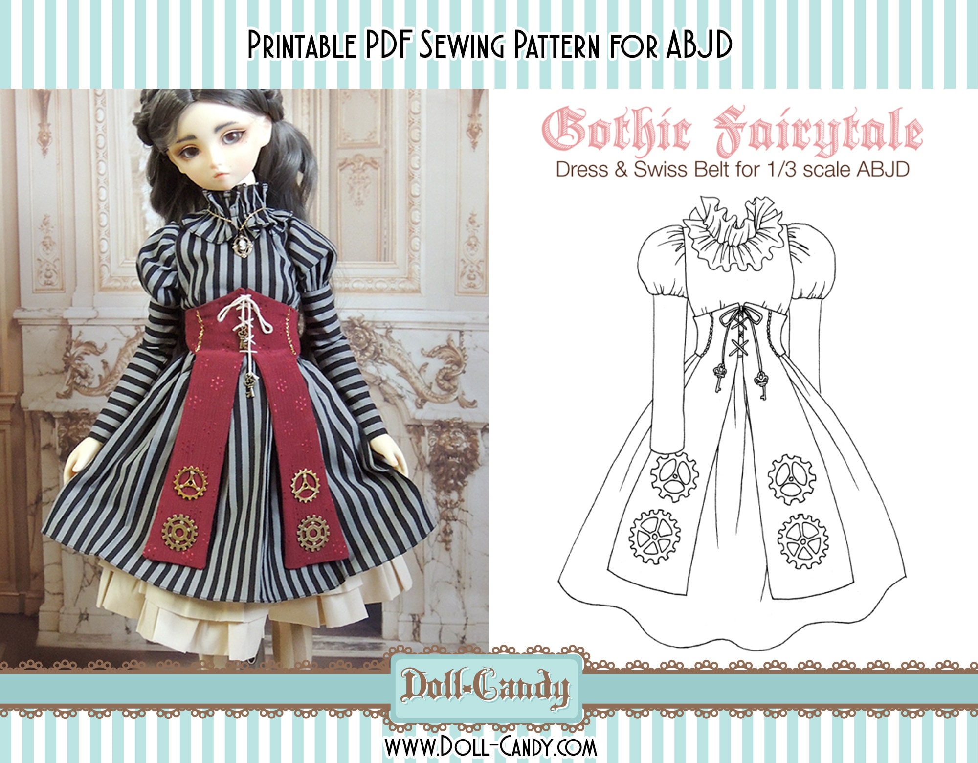 Gothic hotsell doll clothes