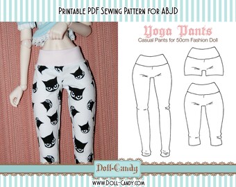 DCP06 - DD size Yoga Pants pattern Digital Download