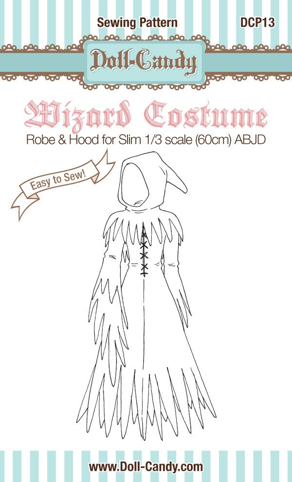 DCP13 - 1/3 Size Wizard Costume Pattern Digital Download - Etsy