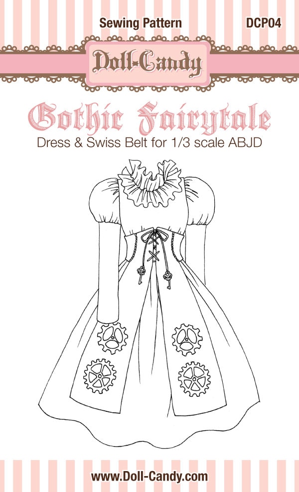 DCP04 SD Size Gothic Fairytale Dress Pattern Digital Etsy