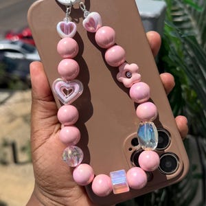 Handmade Beaded Phone Charm|Phone Charm Wristlet|Phone Wrist Strap|KeyChain Wrist Strap|Phone Wristlet Bracelet|Handsfree Phone Holder