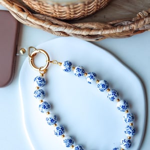 Handmade Beaded Phone Charm|Phone Charm Wristlet|Floral Phone Strap|KeyChain Wrist Strap|Phone Wristlet Bracelet|Handsfree Phone Holder