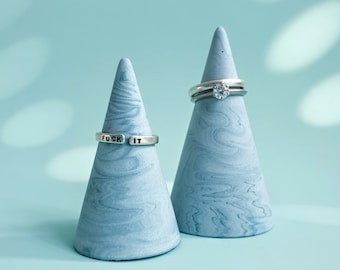 Ring Holders - Set of 2, handmade from eco resin, eco friendly