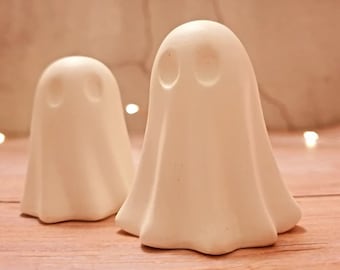 Spooky Ghost Ornament - handmade from eco resin