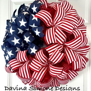 Patriotic Wreath, American Flag Wreath, 4th of July Wreath, Everyday Patriotic Wreath, Memorial Day, Independence Day, Red White Blue