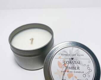 Costal Timber -  4oz Candle Tin