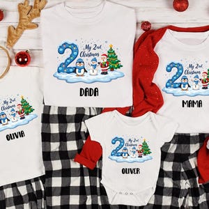 My Second Christmas Shirt Custom Baby 2nd Christmas Shirt Mom and Dad 2nd Christmas Tee, Matching Family Christmas Shirts, Cute Xmas Gift