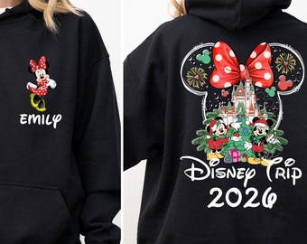 Custom Disney Vacation 2026 family vacation 2026 Sweatshirt Hoodie Shirts: Disneyland Trip Couple T-Shirt