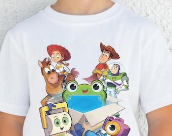 Toy Story 5 Movie Shirt, Lilypad Buzz Lightyear Woody Jessie Toy Story Land You've Got a Friend In Me Adult & Kids Shirt