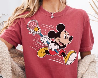 Lacrosse Game Day Mickey Shirt- Comfort Colors Lacrosse Mom Shirt- Lacrosse Mama Tee Coach Gift- Lacrosse Team Shirt- Mom Gifts- Minimal