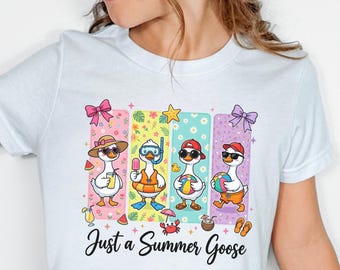 Silly Goose Summer Toddler Youth  Shirt, Teen Boy and Girl Gift shirt, Beach Goose Shirt, Funny Silly Goose Summer Shirt, Cute Beach Shirt