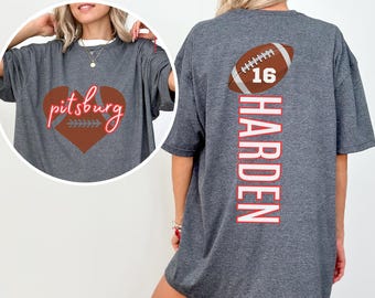 Custom Football Team Shirt: Personalized Name & Number Tee