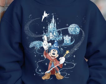 Disney Fantasia Sweatshirt Hoodie, Fantasia Sorcerer Mickey Wizard Disney Castle Youth Tee, Disney Girl Trip, Fantasmic Some Imagination Huh