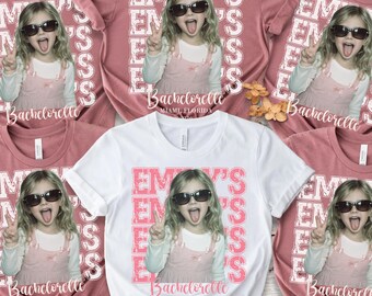 Custom Photo Bachelorette Shirts, Bridal Party TShirts, Personalized Bach Club Shirts, Photo Bride Shirt, Photo Party Tee