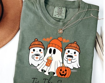 Camiseta Summerween Ghost Comfort Colors: Camiseta de Halloween espeluznante
