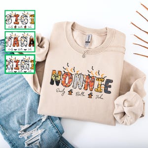 Personalized Halloween Nonnie Hoodie & Sweatshirt: Spooky Grandma, Mimi, Gigi, Custom Text