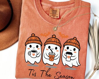 Camisa Summerween Comfort Colors: Clima de praia assustador de Halloween