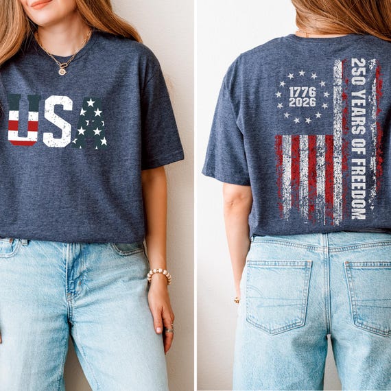 Usa 250 Shirt, Independence Day Shirt, Celebrate 250th Anniversary Shirt Usa Flag Tee 4th of July Shirt Patriotic Gift