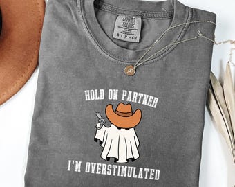 Cowboy Frog Comfort Colors Shirt: Funny Overstimulated Meme Tee