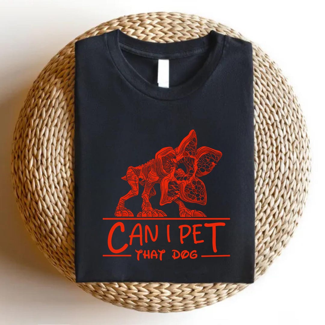 Can I Pet That Dog Devil Shirt - Funny Dog Lover T-shirt, Scary Pet ...