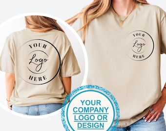 Custom Company Logo T-Shirt: Double Sided Personalized Print