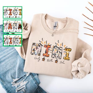 Personalized Halloween Sweatshirt & Hoodie: Spooky Mimi, Mama, Nana, Gigi