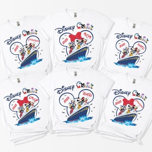 Camisetas de personalización Disney 2025, camiseta de grupo de cruceros Disney, camisetas familiares Disneyworld 2025, camiseta de viaje de vacaciones Disney 2025, camiseta Disney