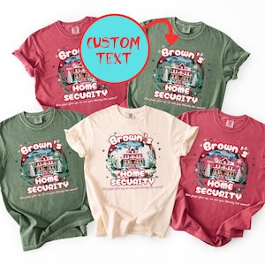 Comfort Colors McCallister Custom Home Security Shirt: Christmas Home Alone Movie Shirts
