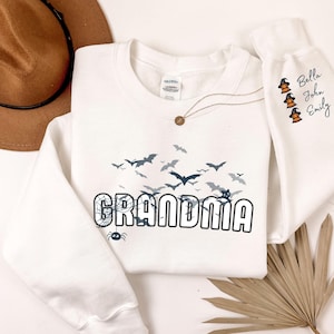 Felpa con cappuccio e felpa personalizzate per Halloween della nonna: stagione spettrale Mimi, Gigi, mamma