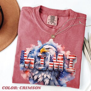 Comfort Colors American mimi Flag Shirt, 4th of July gigi mama yaya grandma mimi Tee, Independence Day Shirt, Patriotic USA Flag T-Shirt
