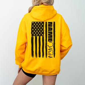 Sudadera con capucha o sudadera de operador del 911, camiseta personalizada con la bandera estadounidense, regalo para operador de emergencias
