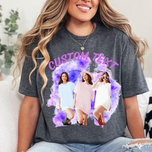 Custom Graphic Photo Vintage Washed Shirt, Family Bootleg Graphic Shirt, Personalize Bootleg Custom, Bachelor Party, Graduation Gift Idea