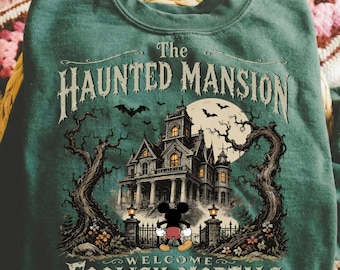 Disney Halloween Mickey Haunted Mansion Sweatshirt, Mickey Halloween Shirt, Mickey's Not So Scary Halloween Party, Disneyland Halloween Tee