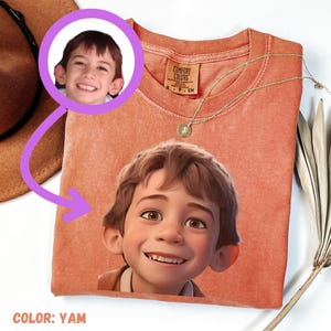 Komfort Farben personalisierte Anime-Stil Shirt, benutzerdefinierte Familienporträt als Cartoon, Pastell Anime Shirt, handgezeichnete Anime
