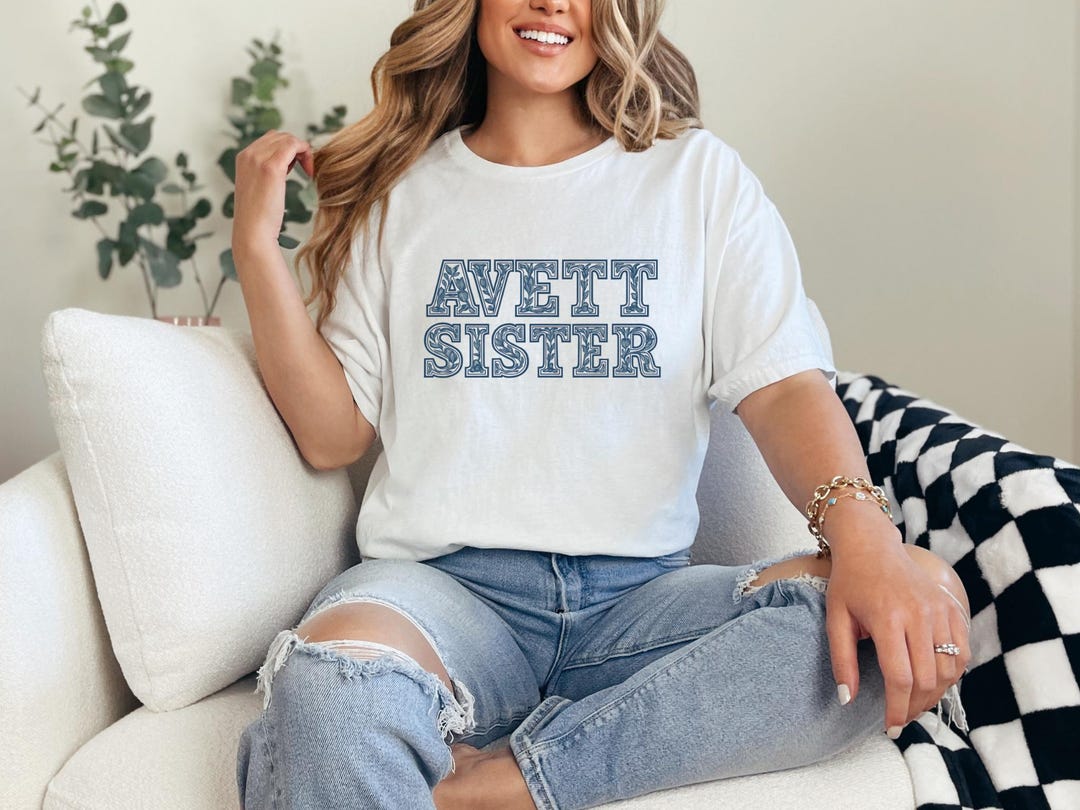 Avett Sister T-shirt, Crewneck, the Avett Brothers Fan Art, Adult