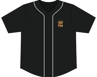 Maglia da baseball Gold Crown King / Maglia a maniche corte con bottoni