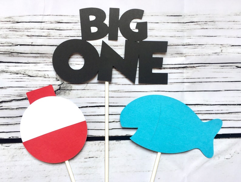 The Big One Fishing Birthday Package Sign The Big ONE Etsy