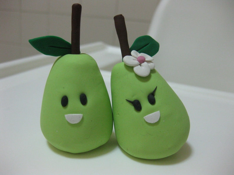 The Perfect Pair Pear Cake Topper image 1