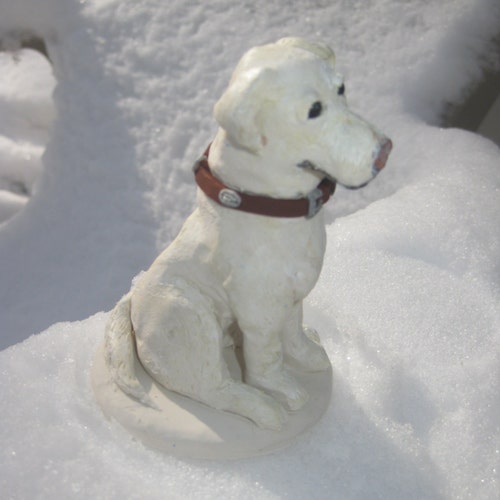 Custom made Dog Polymer clay Cake topper with Neck shops Collar