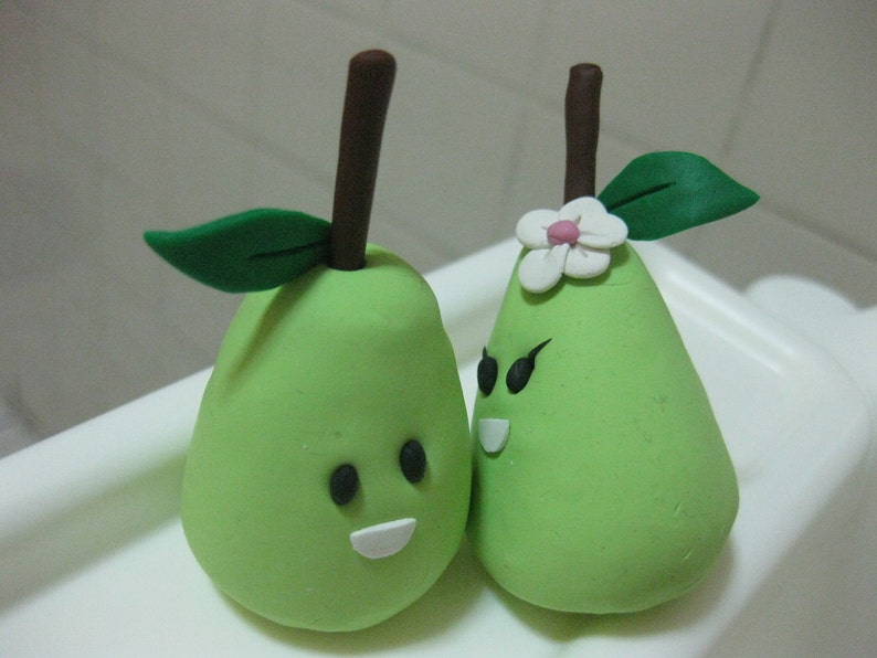 The Perfect Pair Pear Cake Topper image 4