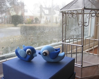 Pair of customized love birds Cake Topper