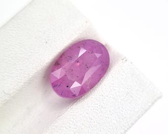 Purpurrosa Saphir | 4.3 ct Edelstein im Ovalschliff
