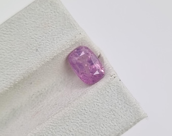 Saphir 0.98 ct Purpurpink Langer Kissenschliff unbehandelt aus Afghanistan