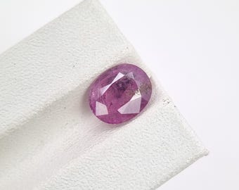 Natürlicher violetter rosa Saphir 2.56 Ct Ovaler afghanischer Edelstein
