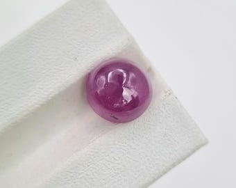 4.09 Ct natürlicher violetter rosa Saphir runder Cabochon aus Afghanistan