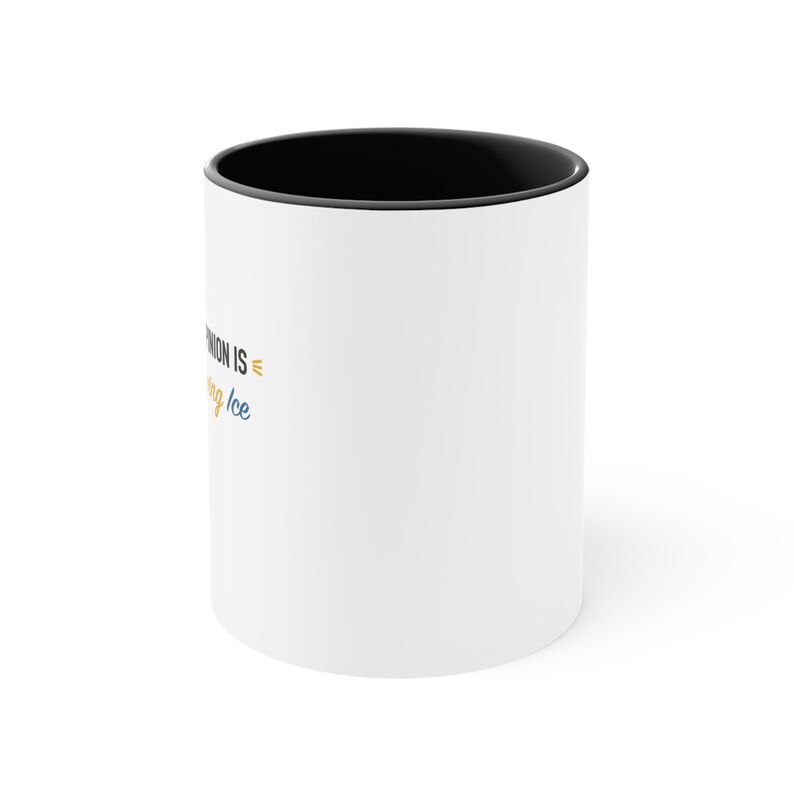 Black Accent Mug – My Professional Opinion Is Please Stop Chewing Ice image 2