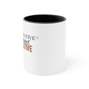 Black Accent Mug – That's Creative Not Correct But Creative image 2