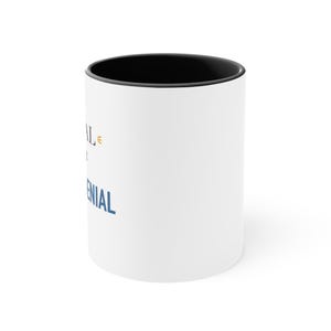 Black Accent Mug – Normal is just a state of denial image 2