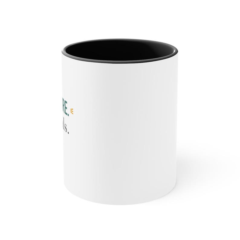 Black Accent Mug – No Pressure. Just Vitals image 2